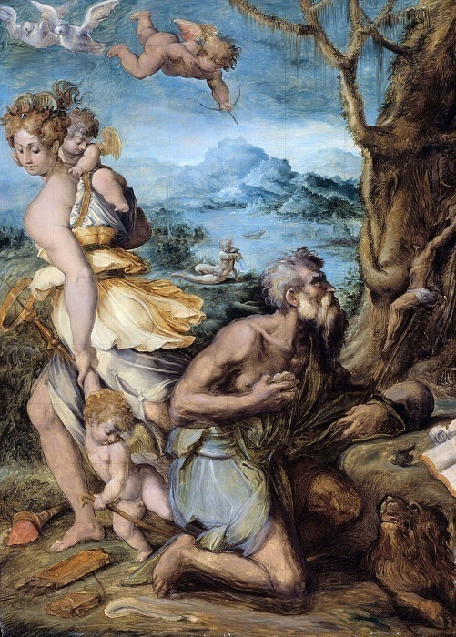 The Temptation of Saint Jerome. Giorgio Vasari