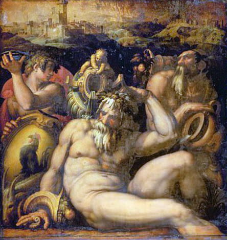 Allegory of the Chianti region. Giorgio Vasari