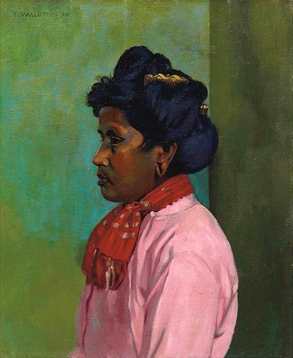 Черная женщина с розовой блузкой. Феликс Валлоттон