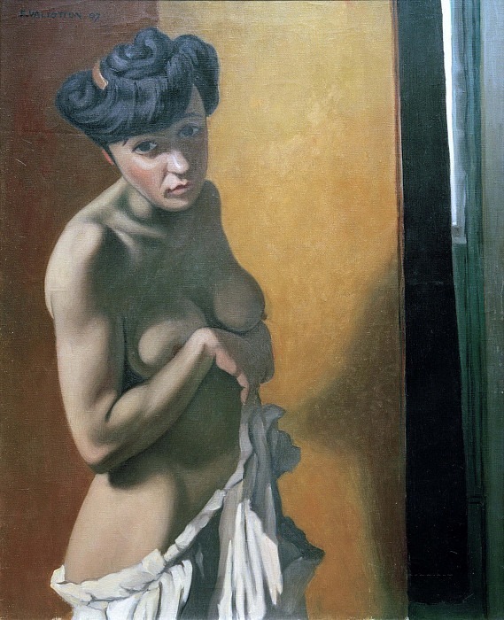 Nude tanned torso. Félix Édouard Vallotton