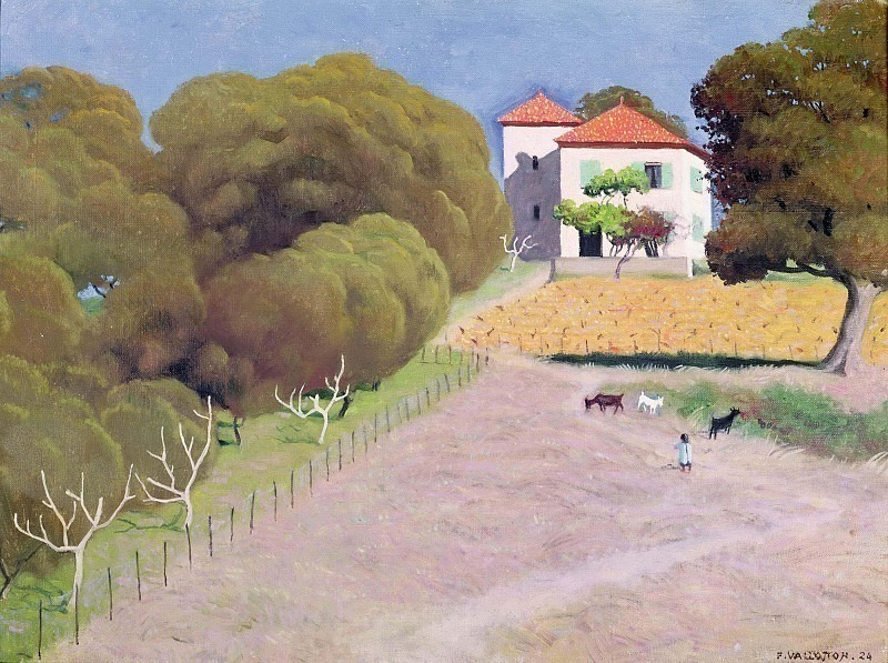 The House with the Red Roof. Félix Édouard Vallotton