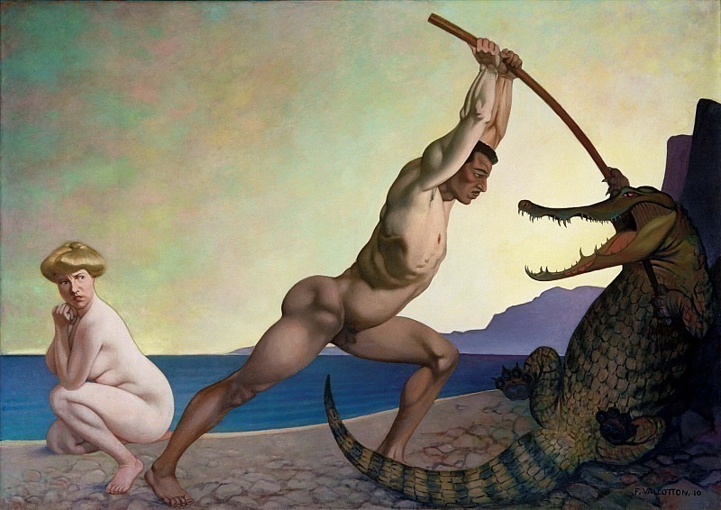 Perseus slaying the dragoni. Félix Édouard Vallotton