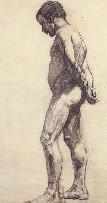 Standing Male Nude. Félix Édouard Vallotton