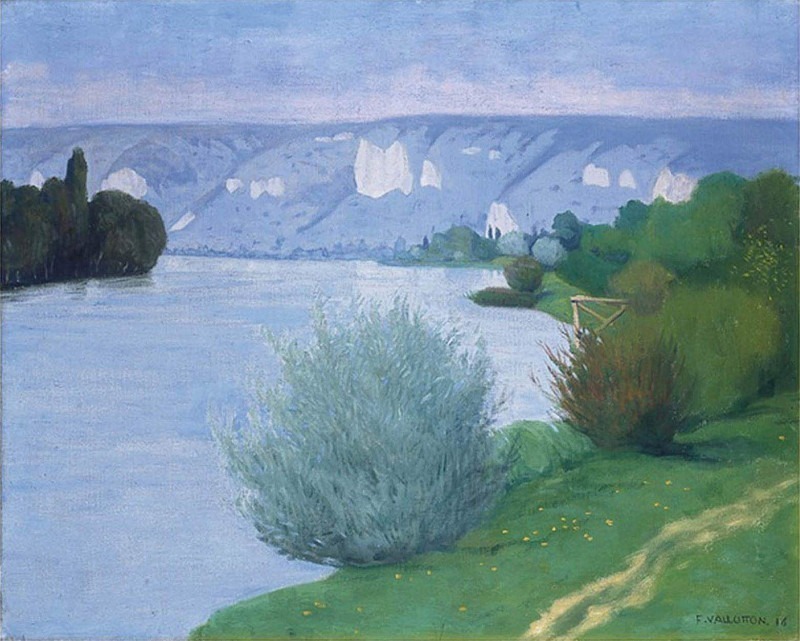 The Seine Near Les Andelys. Félix Édouard Vallotton