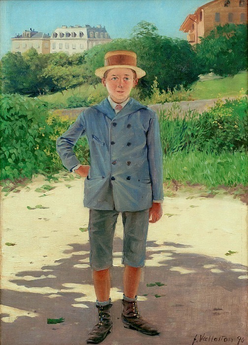 Портрет молодого Делаля. Феликс Валлоттон