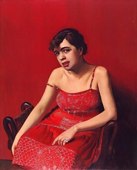 Румынка в красном платье. Феликс Валлоттон