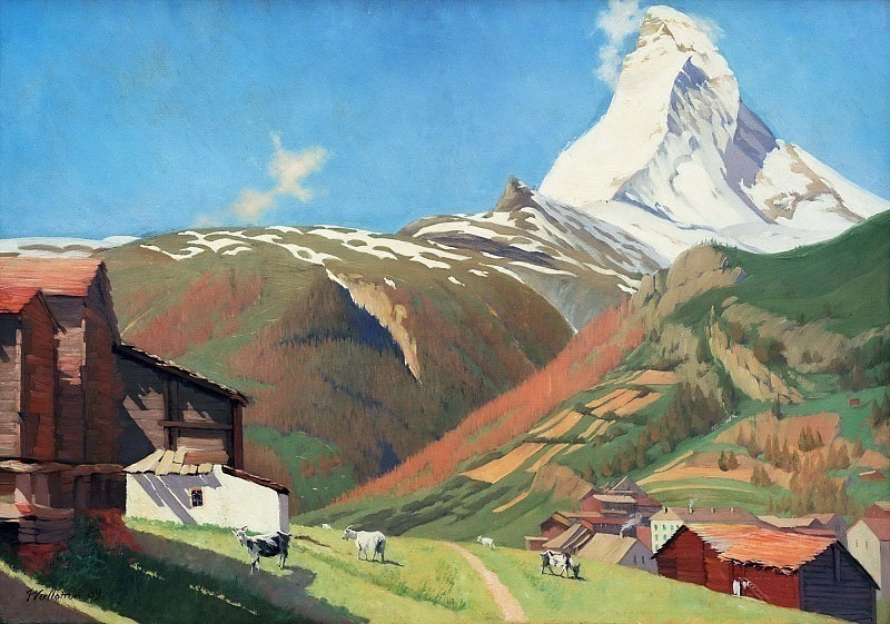 View of Zermatt. Félix Édouard Vallotton