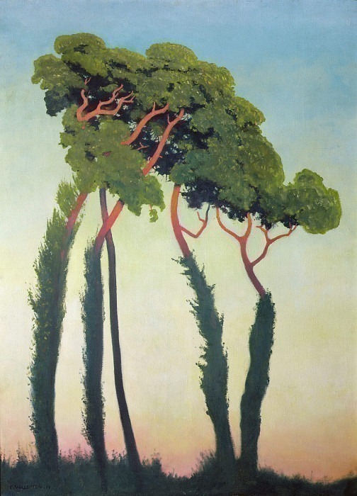 Landscape with Trees. Félix Édouard Vallotton