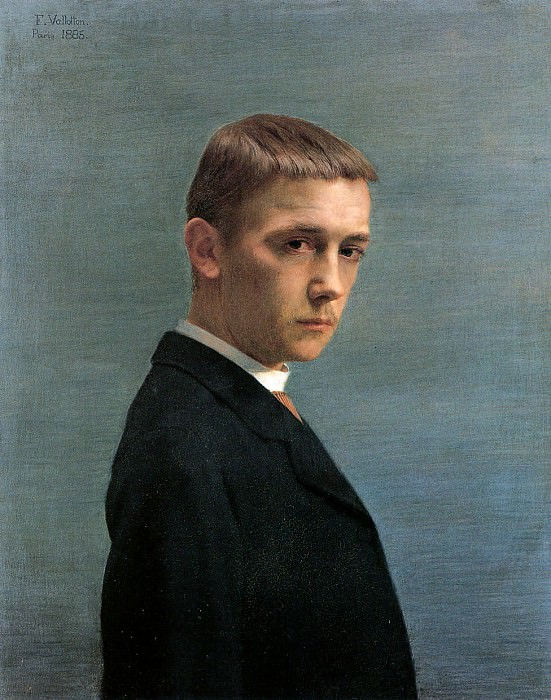 My portrait. Félix Édouard Vallotton