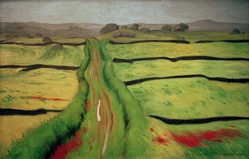 Path in a meadow. Félix Édouard Vallotton