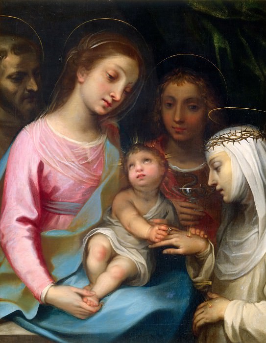 Мистическое обручение святой Екатерины. Франческо Ванни
