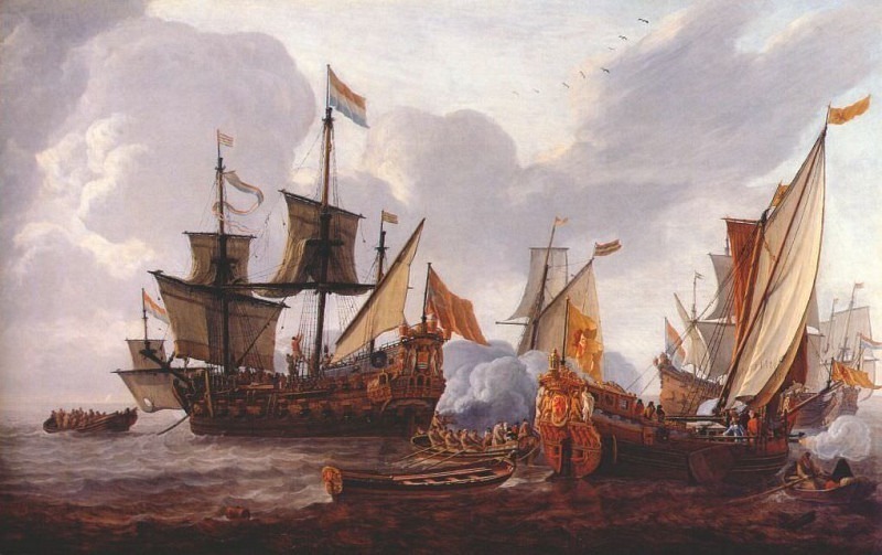 Авраам Крайнссенс отбывает в Вест-Индию в 1666 году. Ваутер Версхюр
