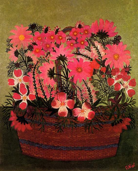 Friederike Voigt - Basket with Flowers, De. Фридерике Фойгт