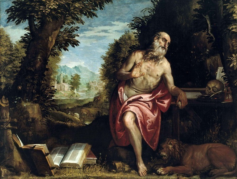 Saint Jerome in the Wilderness. Veronese (Paolo Cagliari) (Workshop)