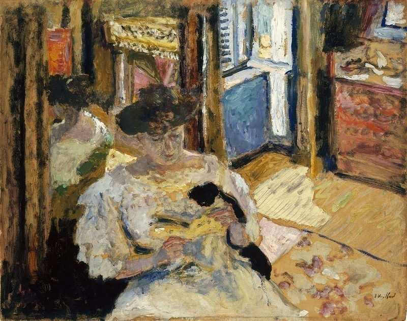 The Dressing-Room, Madame Hessel Reading at Amfréville. Edouard Vuillard