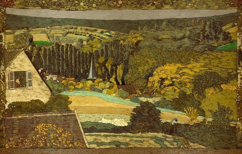 Landscape: Window Overlooking the Woods. Edouard Vuillard