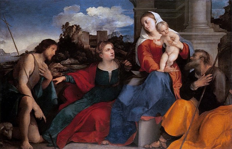 Sacred Conversation. Palma Il Vecchio (Jacopo Negretti)
