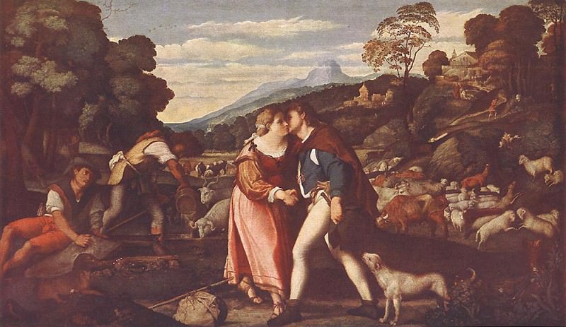 Иаков и Рахиль, ок.1520. Пальма Старший (Якопо Негретти)