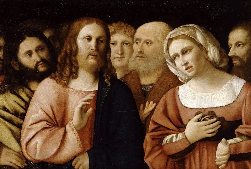 Christ and the woman. Palma Il Vecchio (Jacopo Negretti)