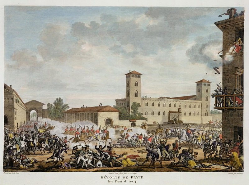 The Revolt of Pavia, 7 Prairial. Antoine Charles Horace Vernet