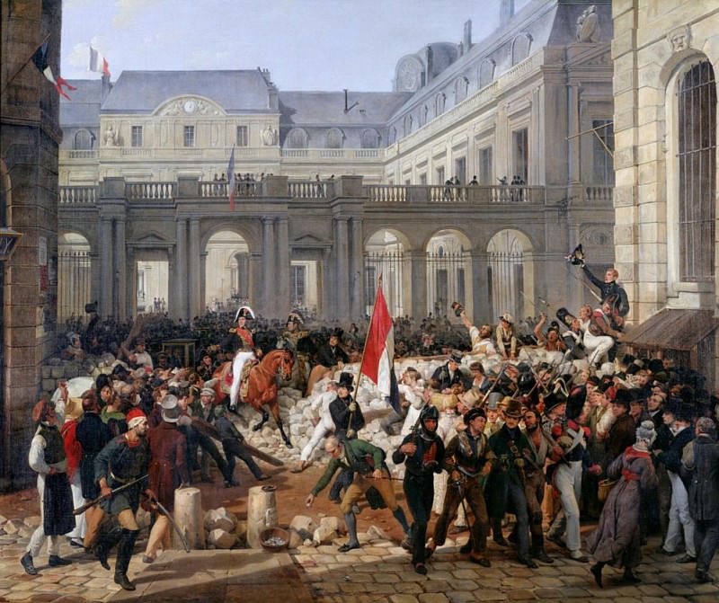 Герцог Орлеанский покидает Пале-Рояль и отправляется в отель де Виль, 31 июля 1830. Антуан Шарль Орас Верне
