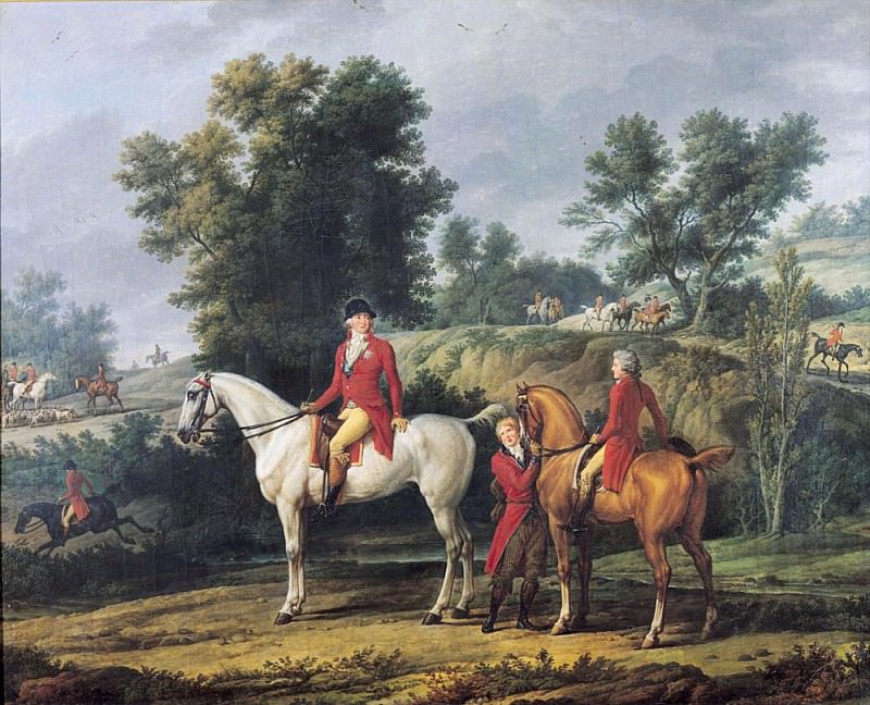 Филипп Эгалит (1747-93) Герцог Орлеанский и его сын Луи-Филипп 1773-1850 герцог Шартрский. Антуан Шарль Орас Верне