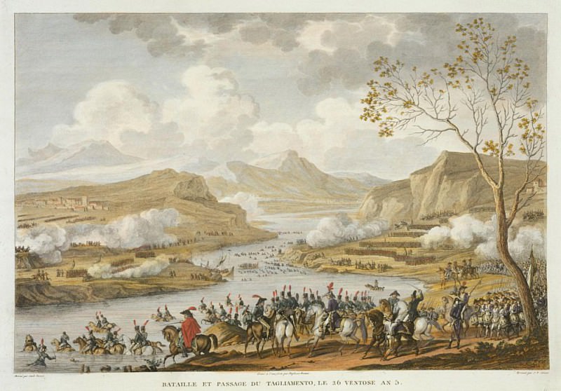 The Battle and Crossing of the Tagliamento, 26 Ventose. Antoine Charles Horace Vernet