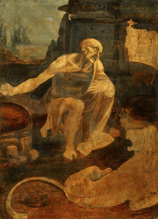 Saint Jerome. Leonardo da Vinci