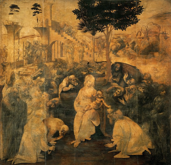 Поклонение волхвов, Леонардо да Винчи