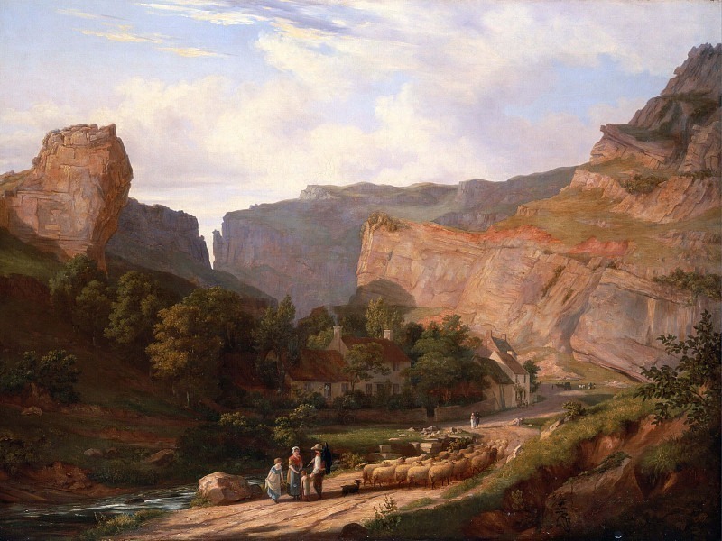 A View of Cheddar Gorge. George Vincent