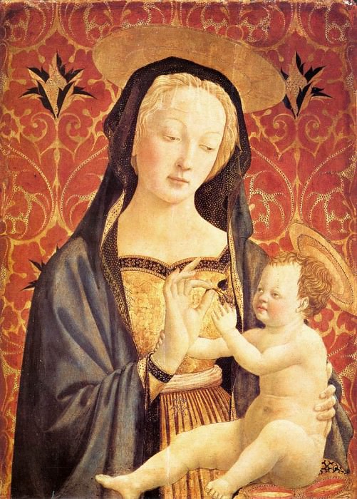 Veneziano Madonna col Bambino 1435. Доменико Венециано