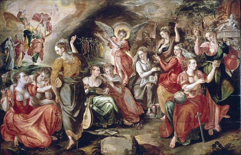The Wise and the Foolish Virgins. Maarten de Vos