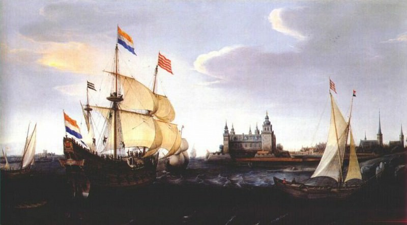vroom dutch ships in the sound probably-1614. Hendrick Vroom