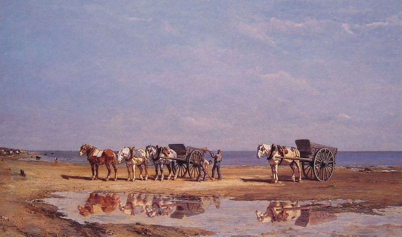 Loading the Wagon. Jules Jacques Veyrassat