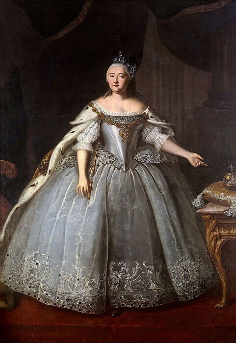 Portrait of Empress Elizaveta Petrovna. Ivan Yakovlevich Vishnyakov