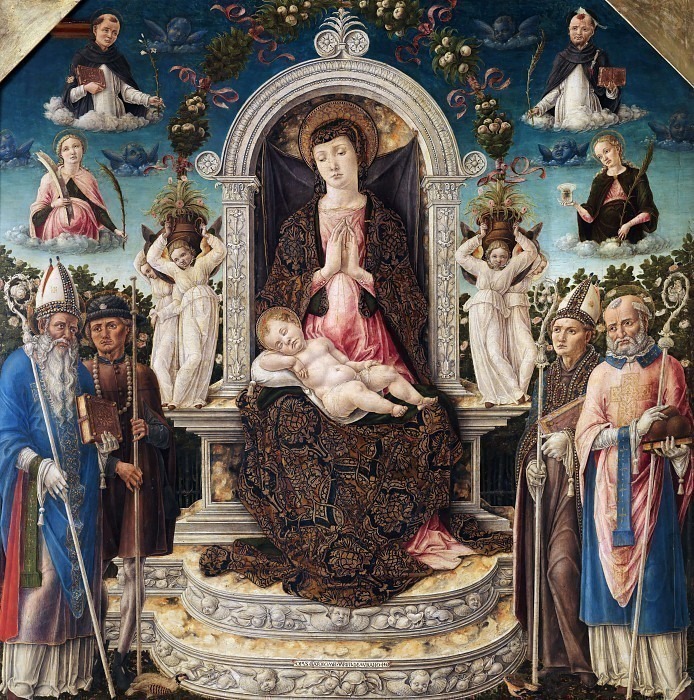 Madonna and Child with Saints. Bartolomeo Vivarini