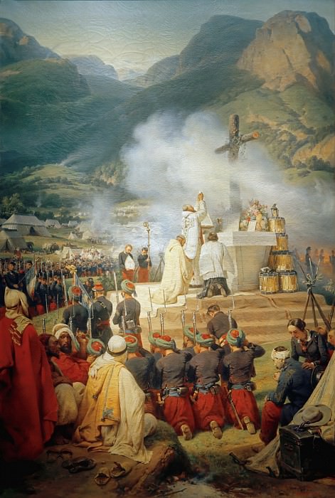 The first mass in Kabylia. Horace Vernet