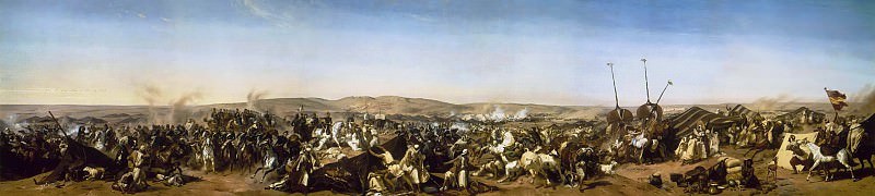 Взятие герцогом Омалем лагеря Смалы Абд аль-Кадира 16 мая 1843 года. Орас Верне