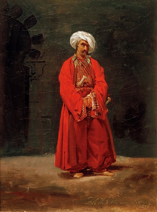Man in oriental costume. Horace Vernet