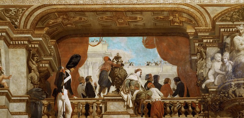 Ceiling painting of Bourbon palace. Horace Vernet