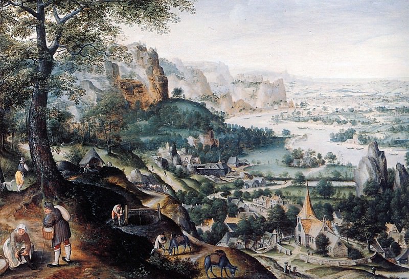 Panoramic landscape. Marten van Valckenborch
