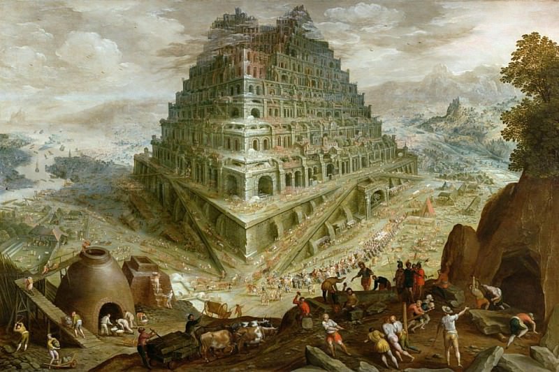 The Building of the Tower of Babel. Marten van Valckenborch