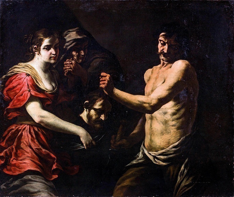 Salome Receiving The Head Of Saint John The Baptist. Andrea Vaccaro