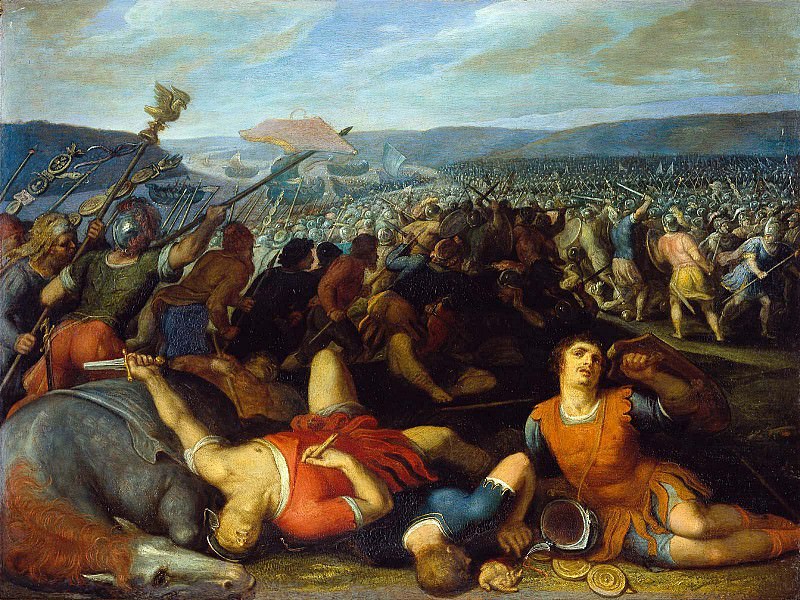 Batavians conquer the Romans. Otto van Veen