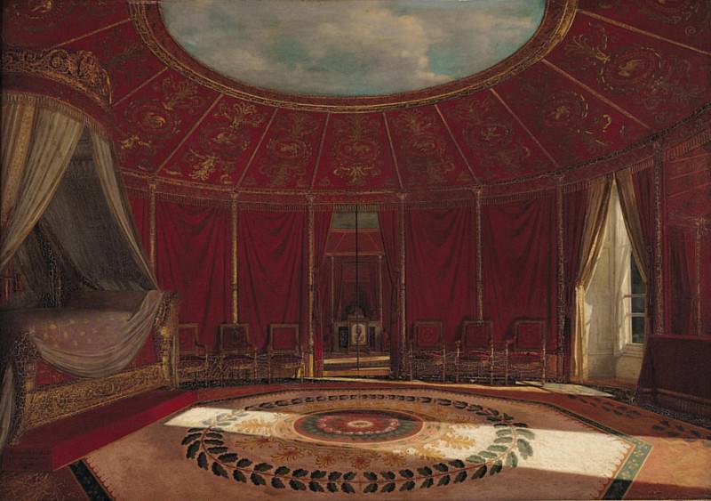 The Empress Josephines (1763-1814) Bedroom at Malmaison. Jean Louis Victor Viger du Vigneau