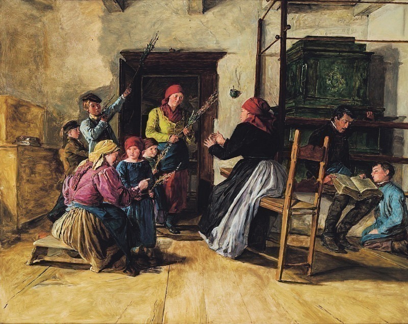 Вербное воскресенье (картина) — Фердинанд Георг Вальдмюллер