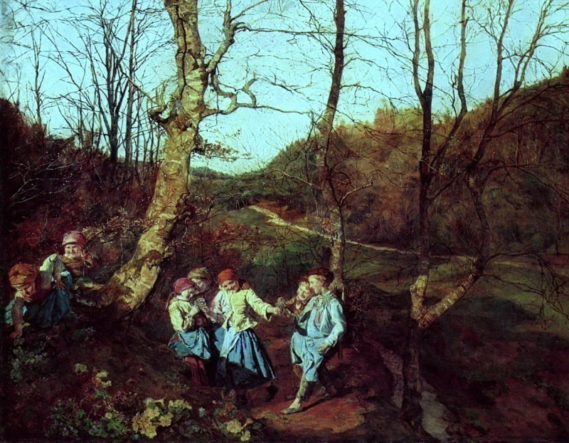 Ранняя весна в Венском лесу. Фердинанд Георг Вальдмюллер