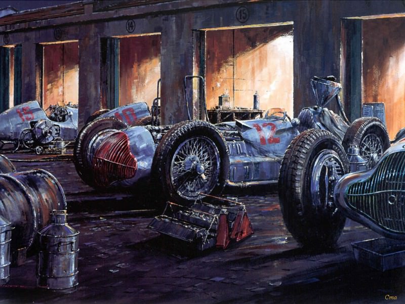 Cmanwcl 010 1937 mercedes pit row. Николай Вт