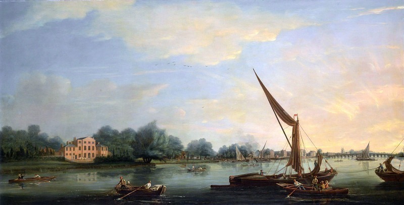 The Thames at Chelsea. Thomas Whitcombe