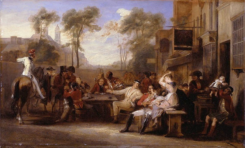 Chelsea Pensioners Receiving the Gazette Announcing the Battle of Waterloo. Sir David Wilkie